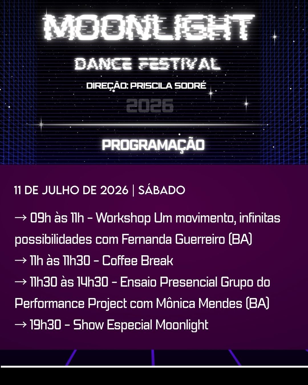 Programação 11 de Julho